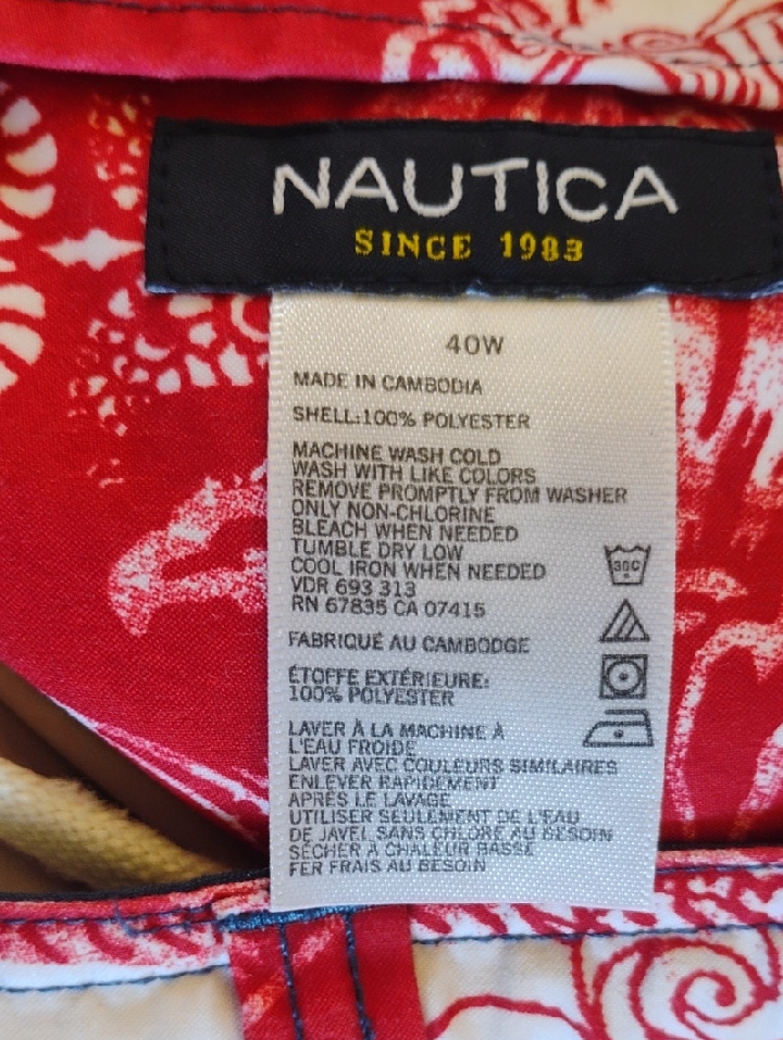 Nautica Board Shorts Swim Trunks Size 40 Xl/Xxl Vnplc
